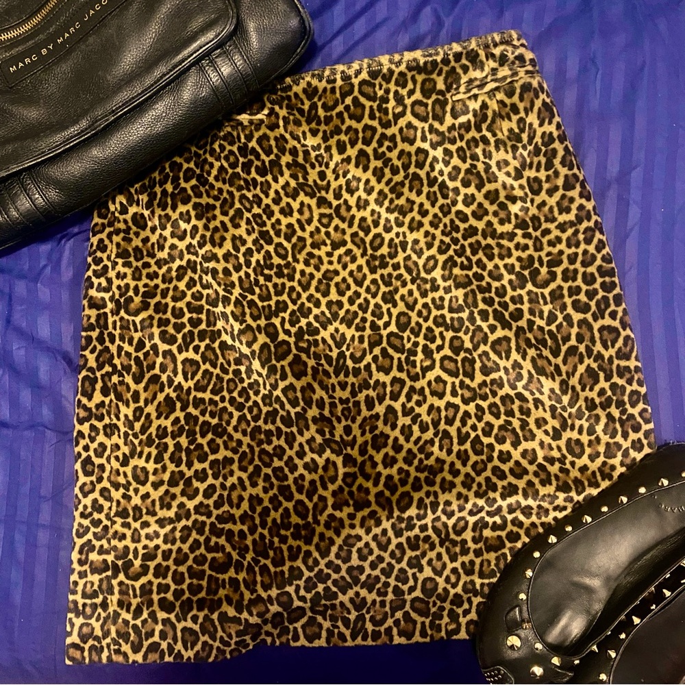 Vintage Y2K Leopard Miniskirt